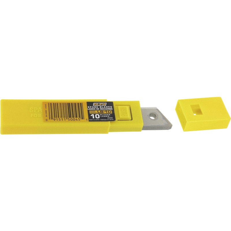 Lame pour cutter d'atelier Olfa 18 mm - Etui de 10