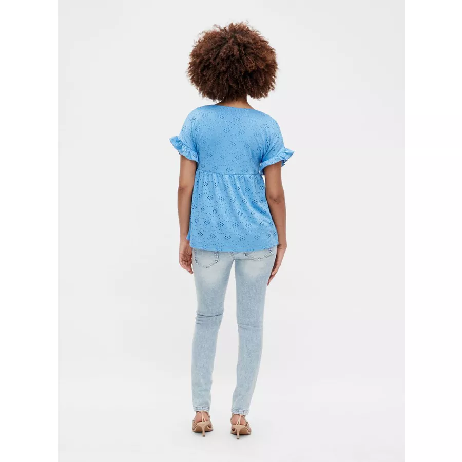 mama;licious Stillshirt TESS MLDINNA Azure Blue