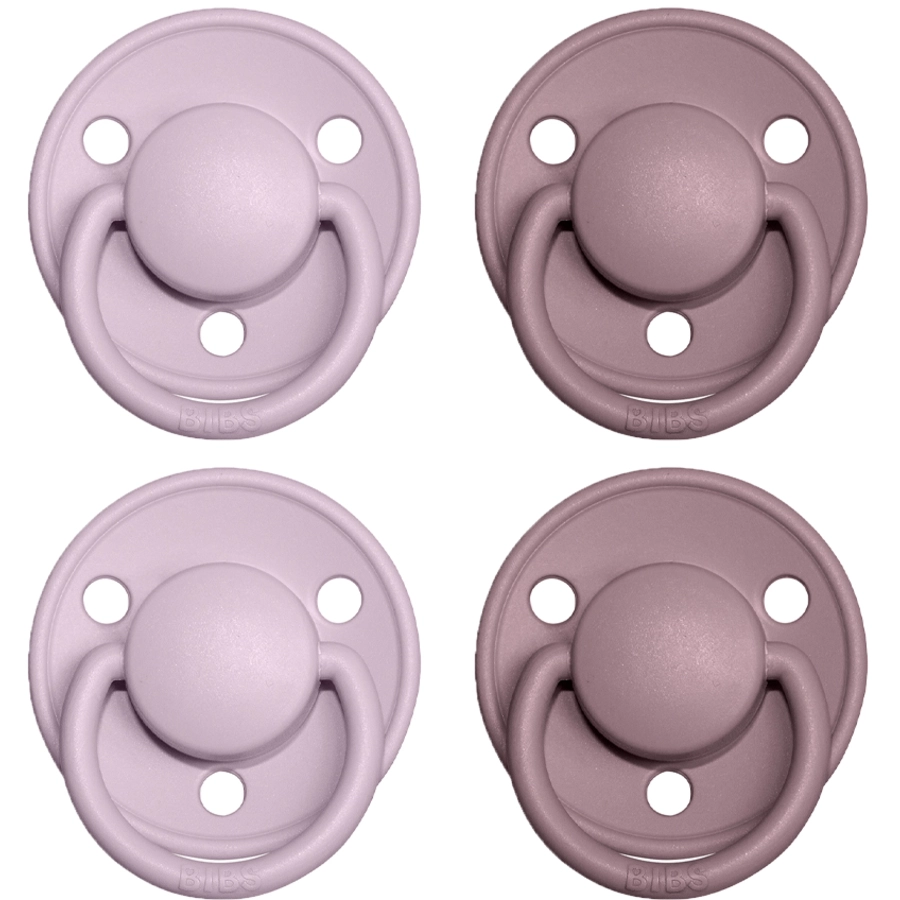 BIBS® Schnuller De Lux Dusky Lilac  Heather 0-36 Monate, 4 Stk.