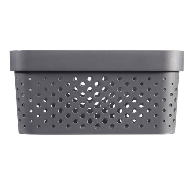 Curver Infinity Recycled Dots Opbergbox 4,5L - Antraciet