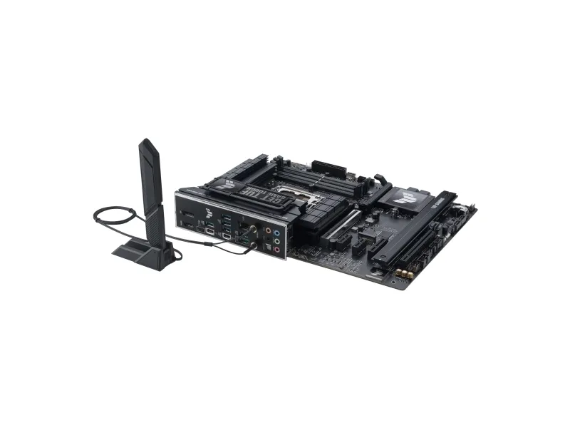 ASUS TUF GAMING Z890-PLUS WIFI - Bundkort - ATX - LGA1851 sokkel - Z890 Chipset - USB4, USB-C 3.2 Gen 2x2, USB 3.2 Gen 2, USB 3.2 Gen 1 - Wi-Fi 7, Bluetooth, 2.5 Gigabit LAN - onboard grafik (CPU påkrævet) - HD Audio (8-kanaler)
