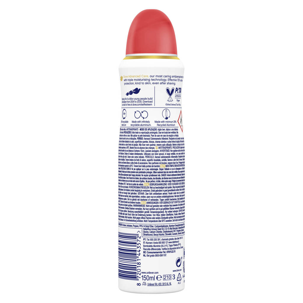 Peach & White Blossom anti-transpirant deodorant spray - 6 x 150 ml