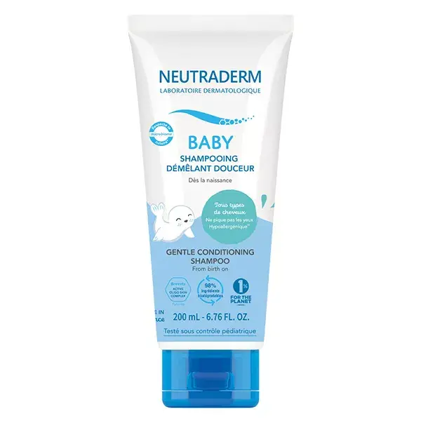 Shampoo desembaraçante suave Neutraderm Baby 200ml