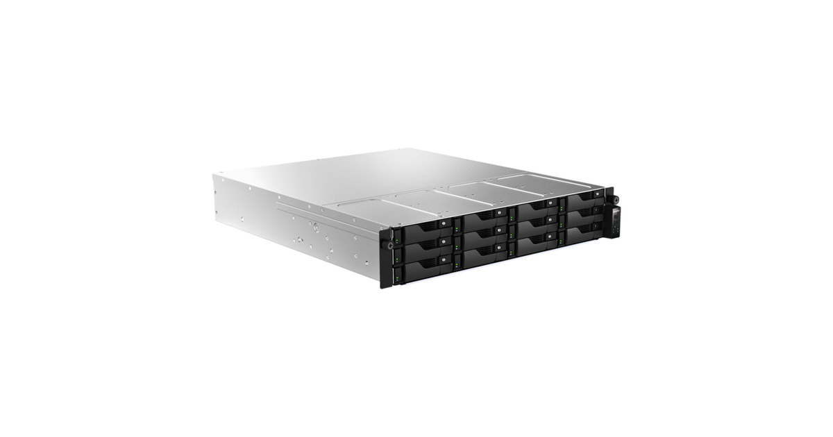 AsustorLockerstor 12R Pro Gen2 (AS7212RDX) nas  (Zwart/metaal, 2x 1G LAN, 2x 10G LAN, 4x USB 3.2 Gen 1)