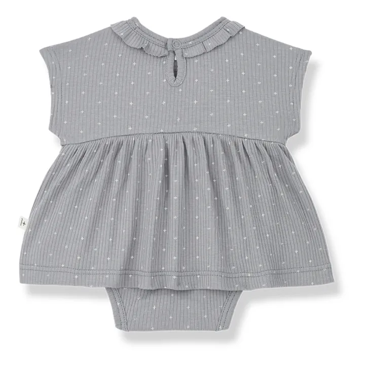1+ in the family Robe Gina Côtelée | Gris galet