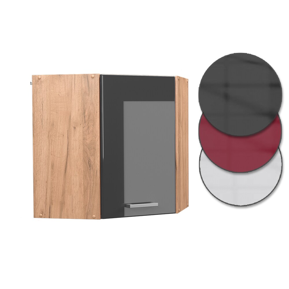 Vicco Eckhängeschrank Küchenschrank Küchenzeile R-Line 57 cm Goldkraft Anthrazit