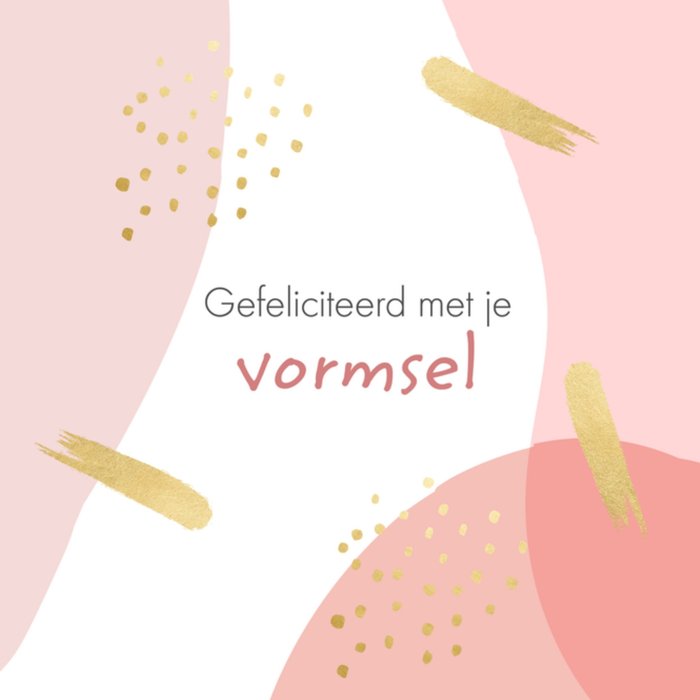 Greetz | Vormsel kaart | roze