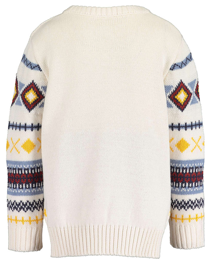 Strickpullover ENJOY LIFE – JAQUARD in offwhite