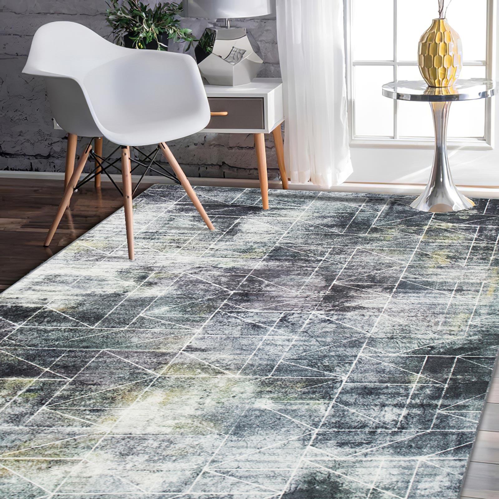 Teppich - graphit - 65x135 cm