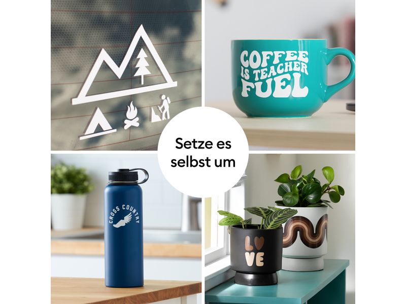 Cricut Vinylfolie Permanent 30.5 x 122 cm, 1 Stück, Mint Perfekt für Autoaufkleber, Sticker, Beschriftungen im Aussenbereich