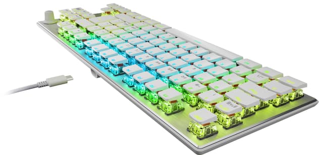 Roccat Vulcan TKL PRO gaming tastatur (hvid)
