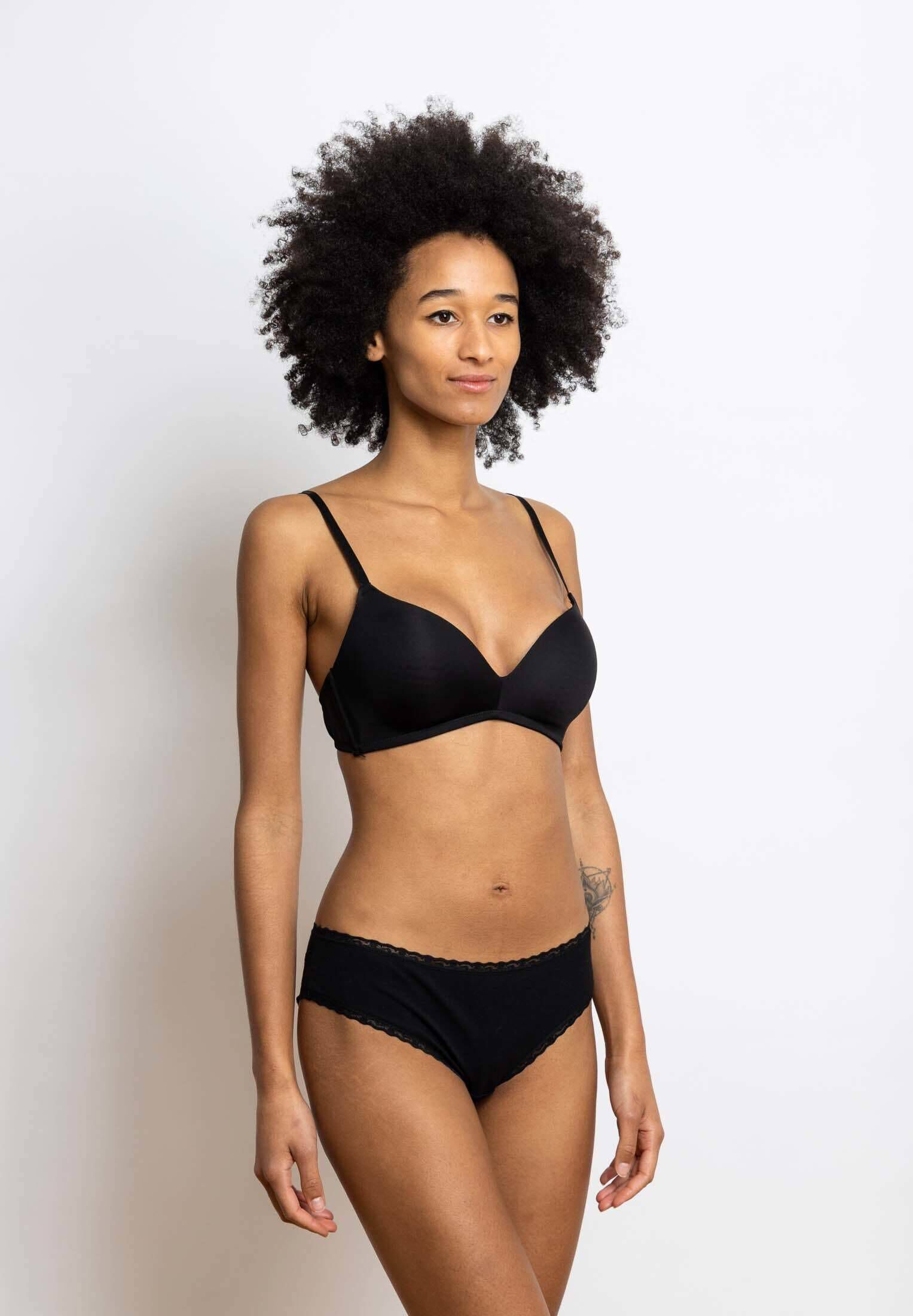 SNOCKS| Damen Brazilian Slips mit Spitze im 3er-Pack