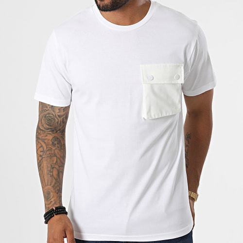 Tee Shirt Poche T8815 Blanc