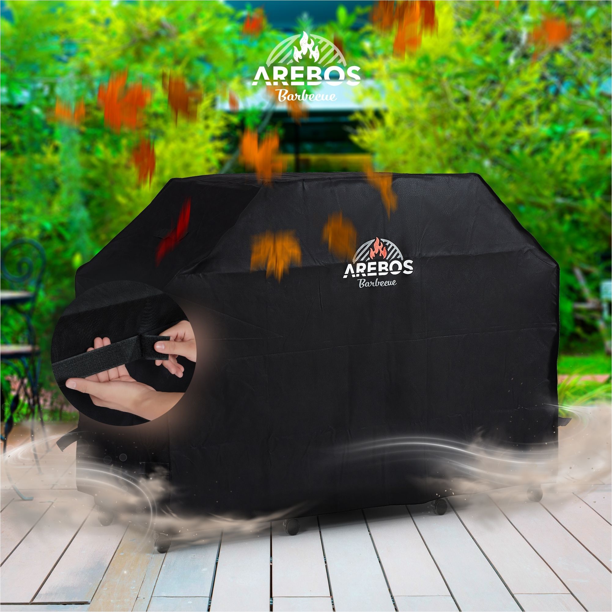 BBQ Grillhaube Abdeckung 163 x 61 x 122 cm