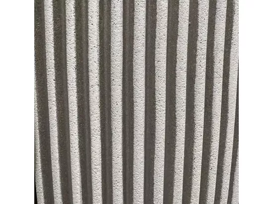Jardinière Groove 35x34 cm ivoire