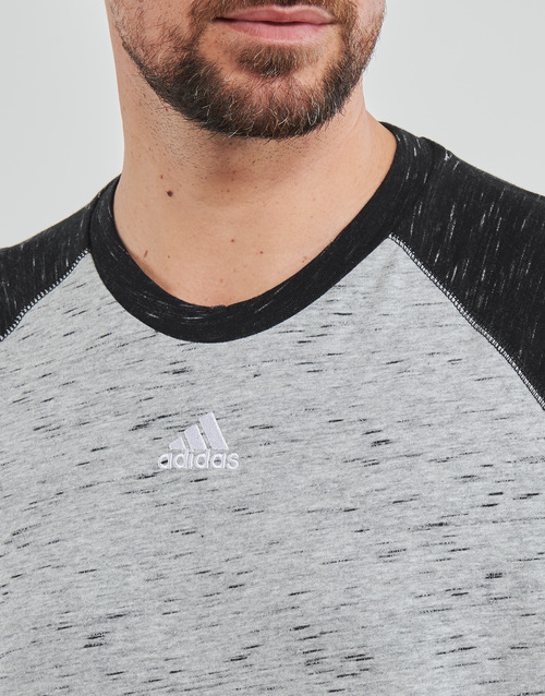 adidas Performance - MEL T-SHIRT - medium grey heather/black melange