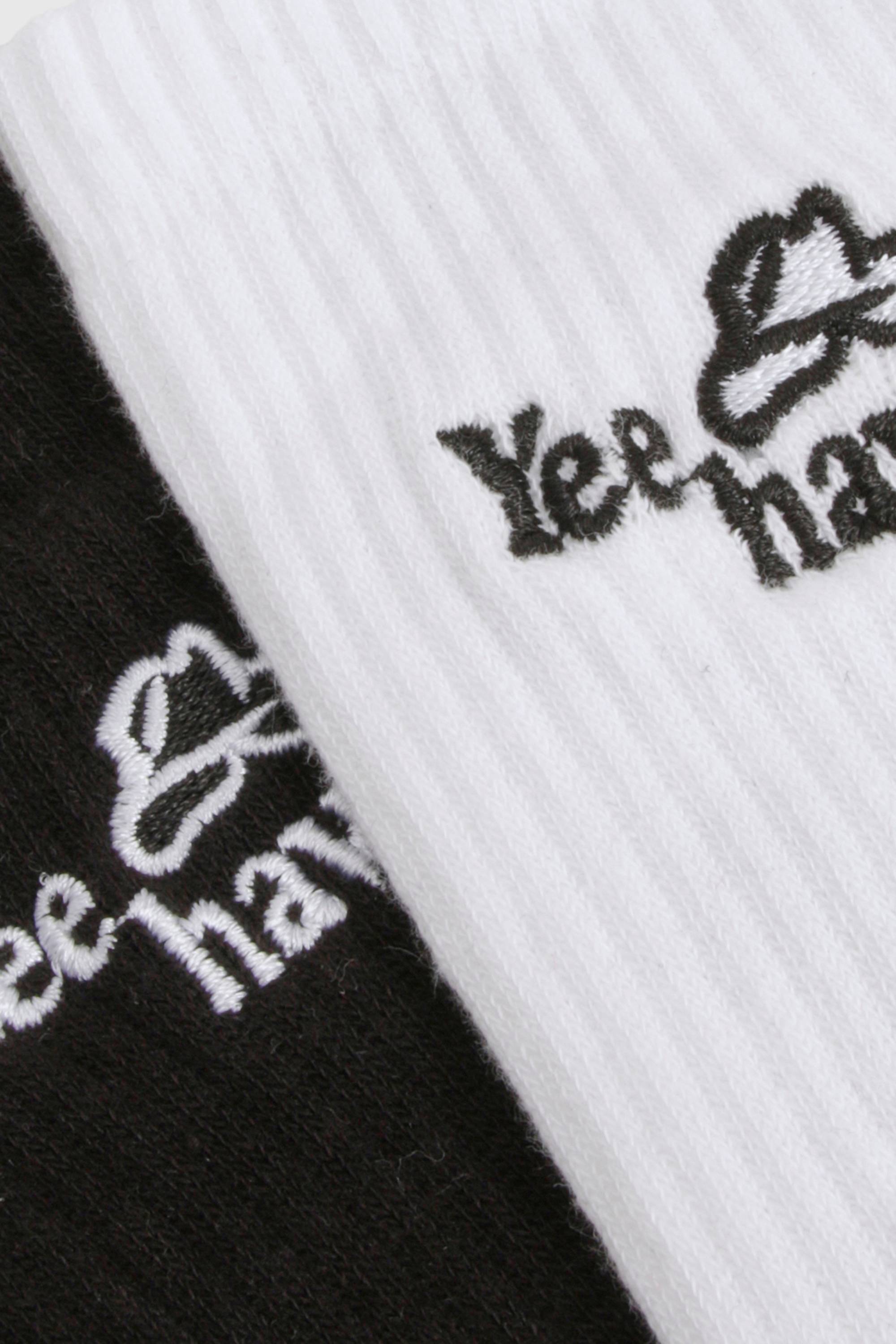 boohoo Western Embroidered Sports Socks 2 Pack devient Chaussettes de sport brodées western – Lot de 2