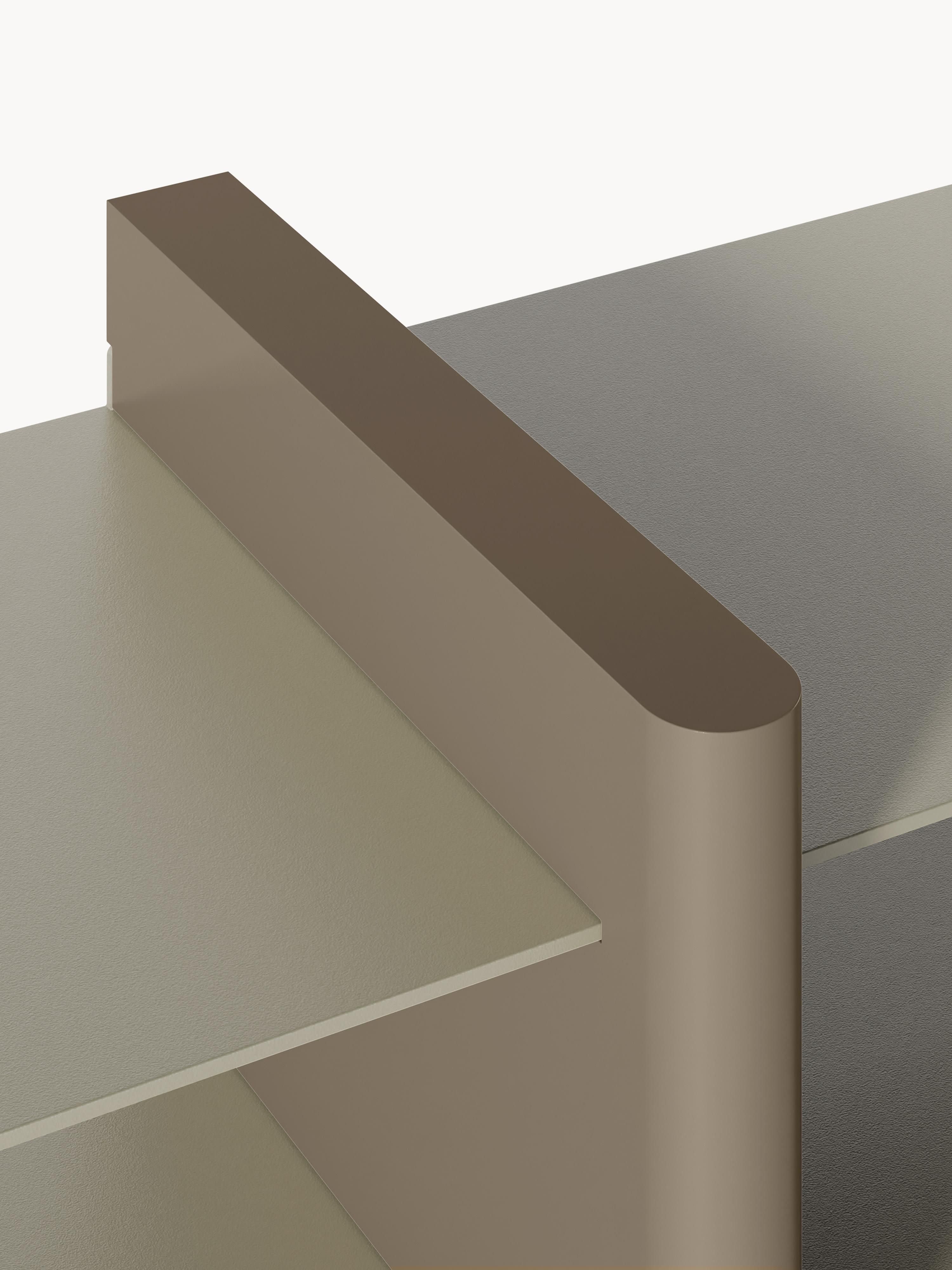 Wandtafel Rami met metalen elementen