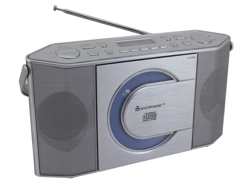 soundmaster DAB  Radio RCD1770SI Silber DAB /UKW Digitalradio mit CD/MP3-Player
