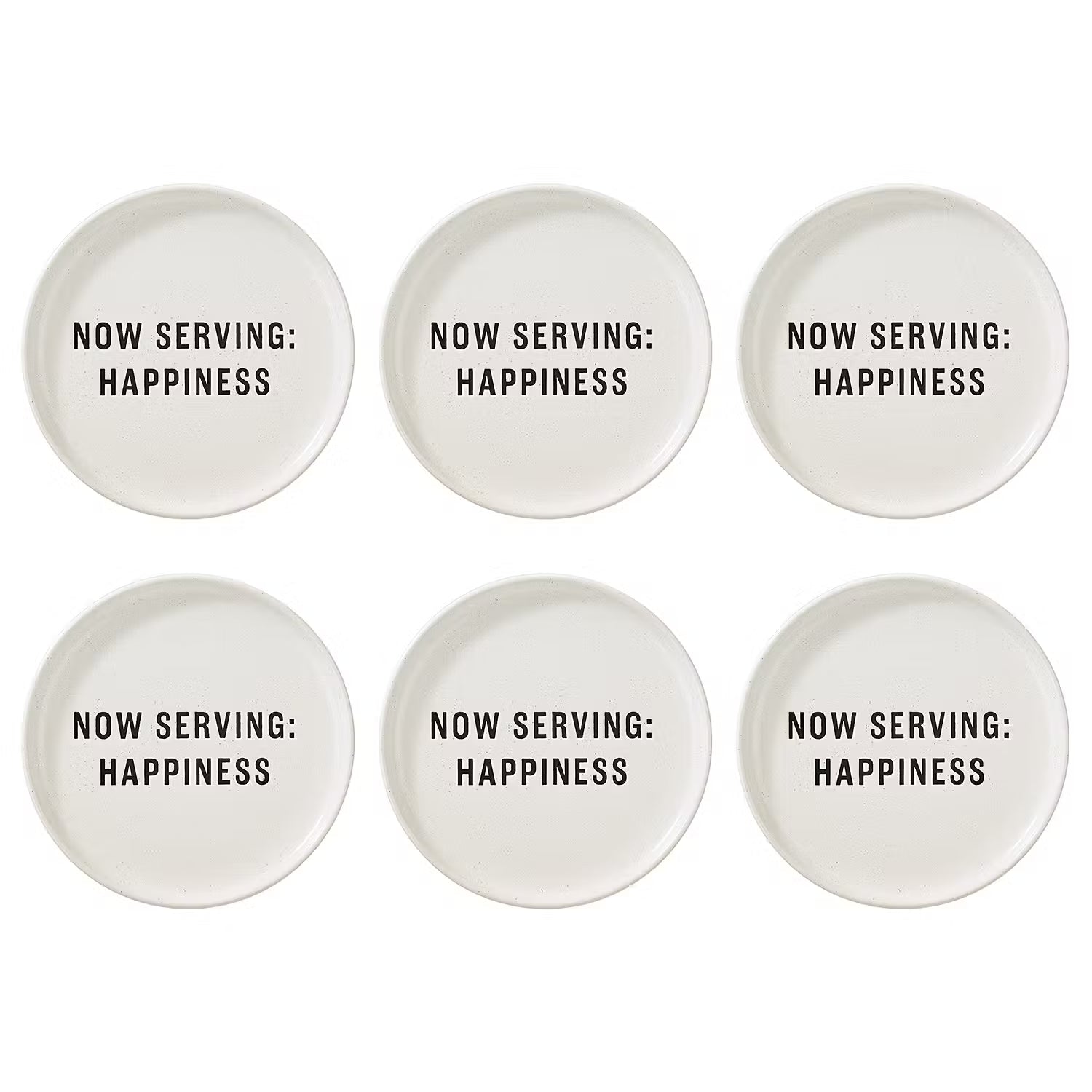 FOOD TALK Teller Happiness 6er-Set