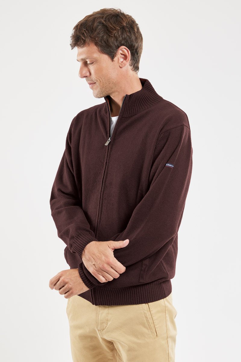 Gilet zippé - lambswool