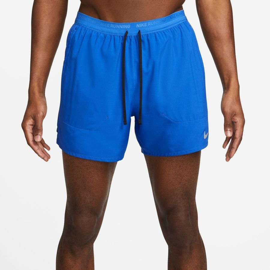Nike Short Running Dri-FIT Stride - Bleu/Noir/Argenté