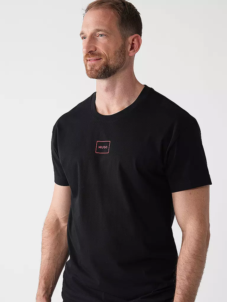 HUGO Loungewear Shirt LAZE schwarz