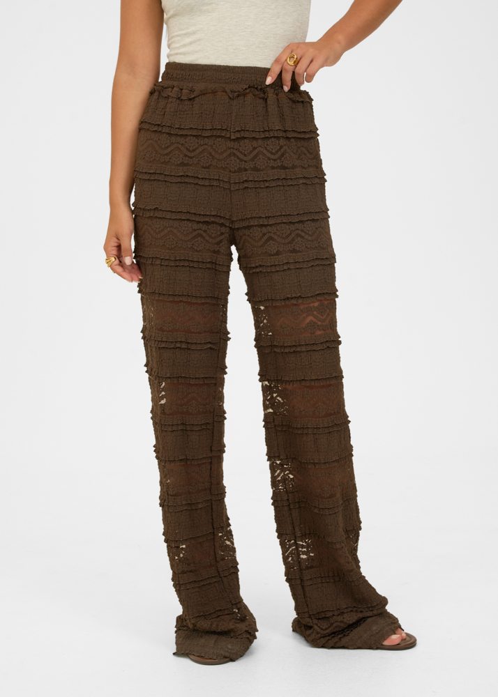 Emilia broek choco bruin