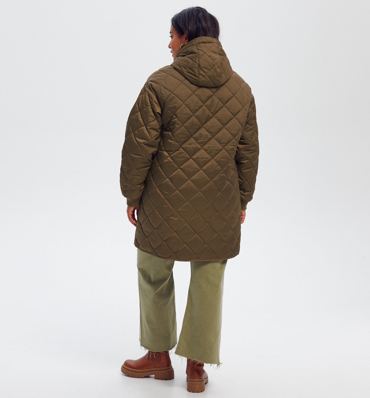 Parka matelassée Femme - Kaki