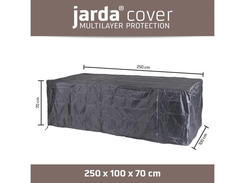 Jarda Cover Schutzhülle 250 x 100 x H 70 cm, Loungebankhüll Abdeckhaube mit Aufbewahrungstasche