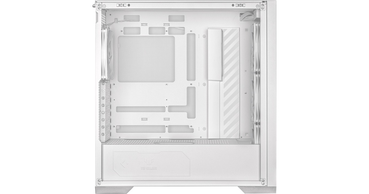 ASUSTUF Gaming GT302 ARGB midi tower behuizing  (Wit | 2x USB-A | 1x USB-C | RGB | Tempered Glass)