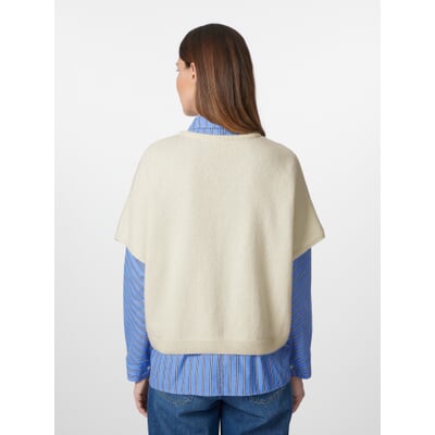 Damen-Strickpullunder, Creme
