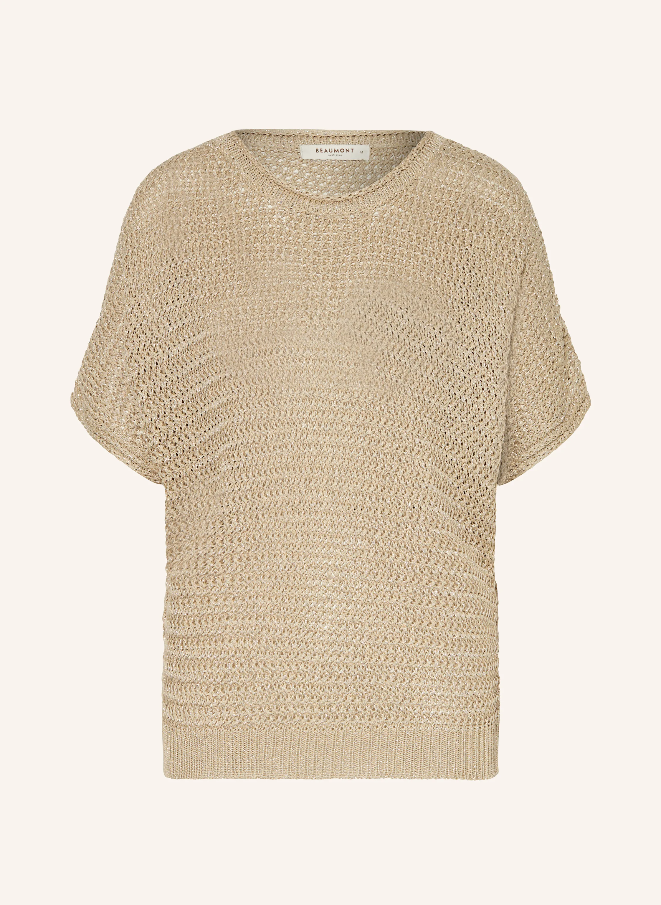 BEAUMONT Strickshirt HEARTY mit Glitzergarn