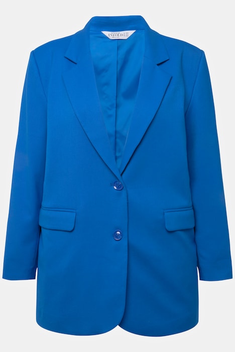 Blazer, oversized, Revers
