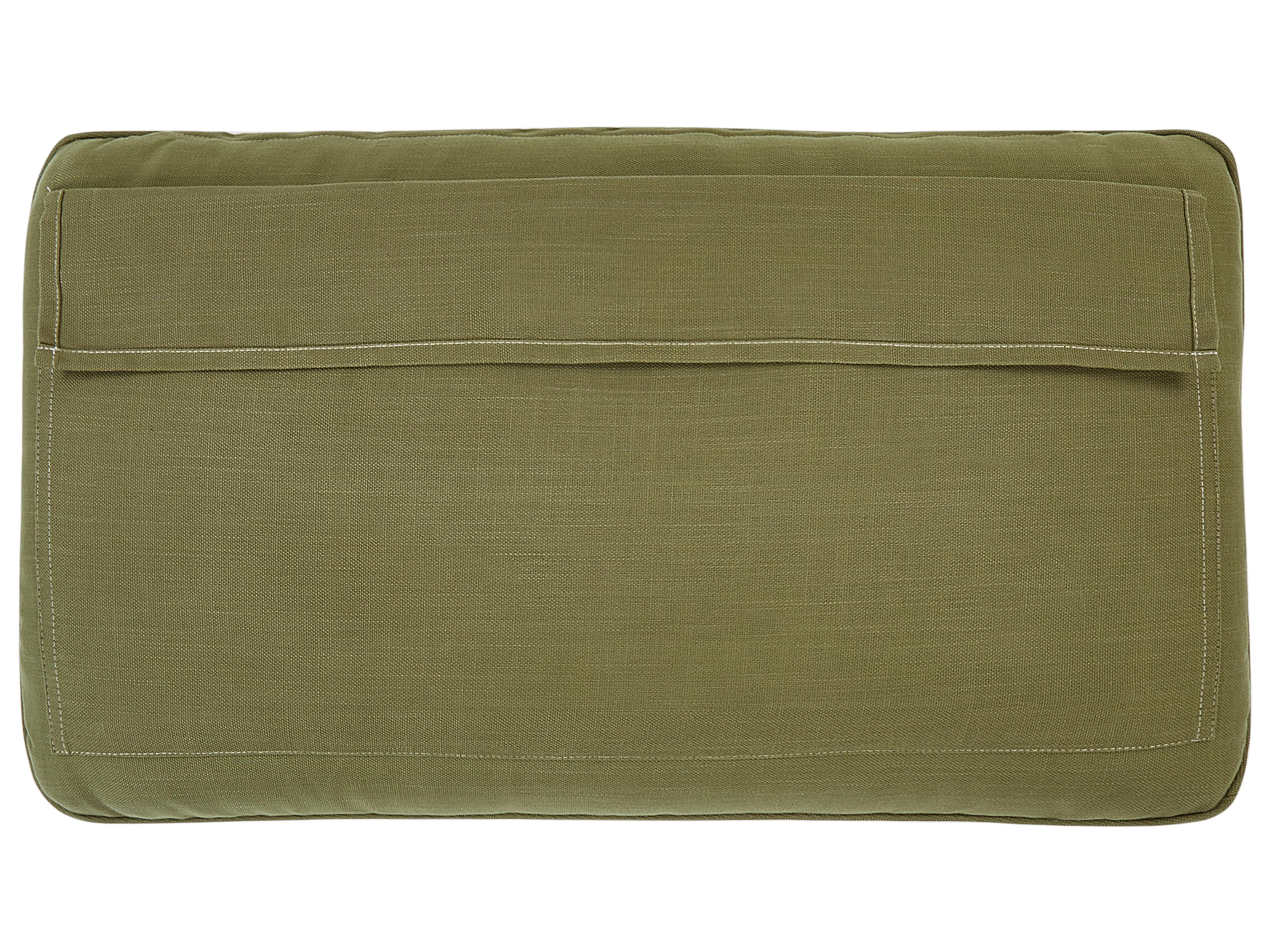 Loungeset met tafel 2-zits FRASCATI modulair Gecertificeerd acaciahout Olijfgroen