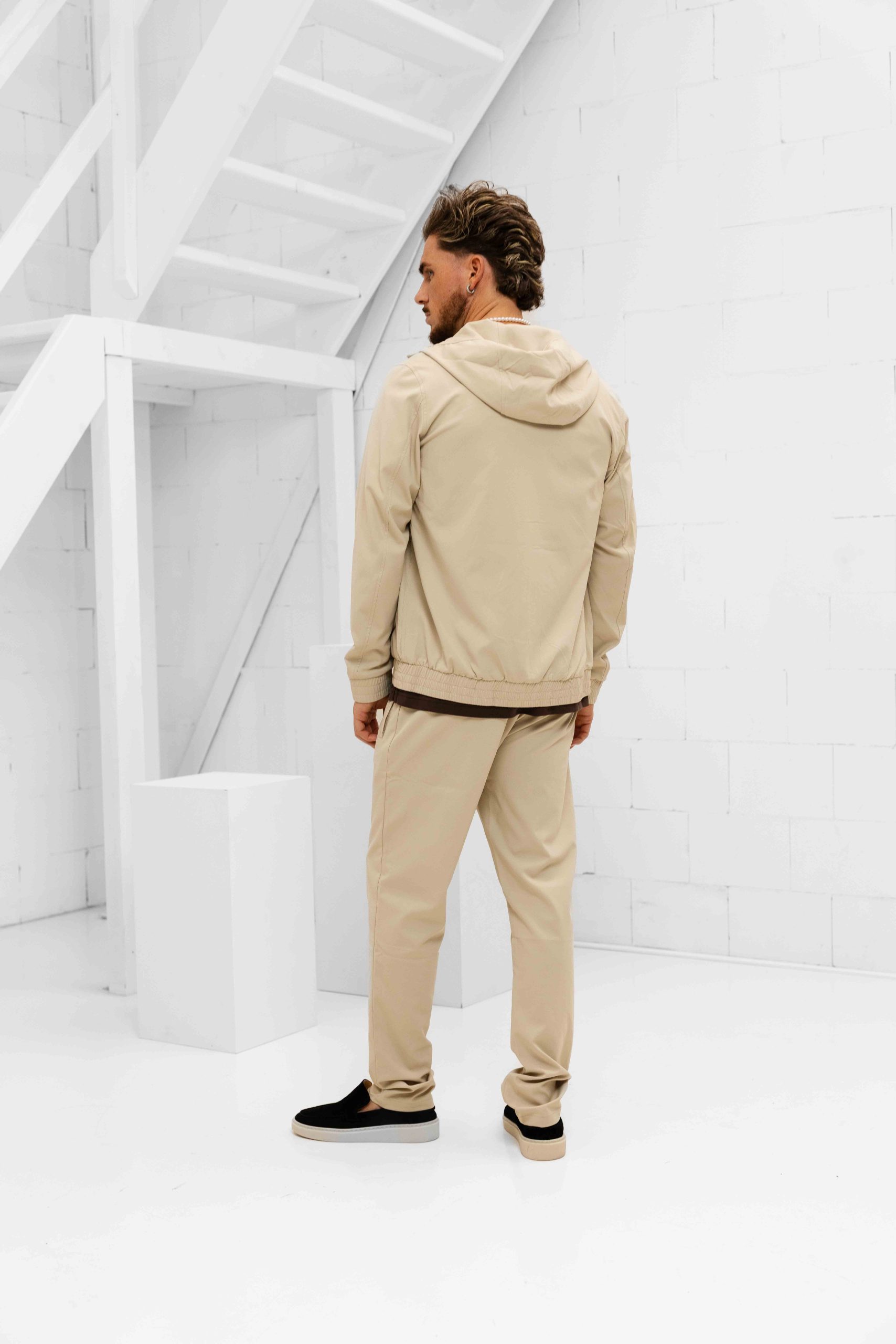 Cou7ure Essentials Reflection Hoodie Trainingspak Heren Beige
