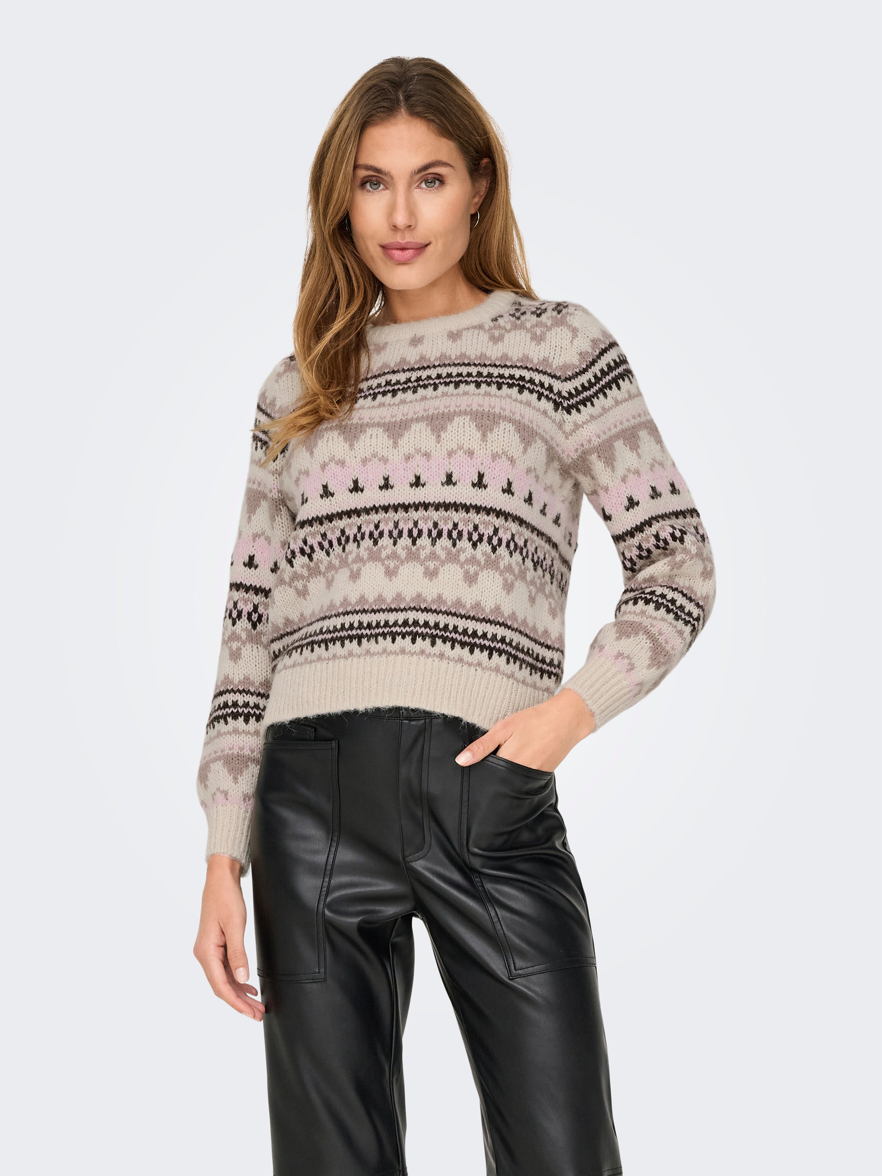 ONLMONTANA Strickpullover Whitecap Gray