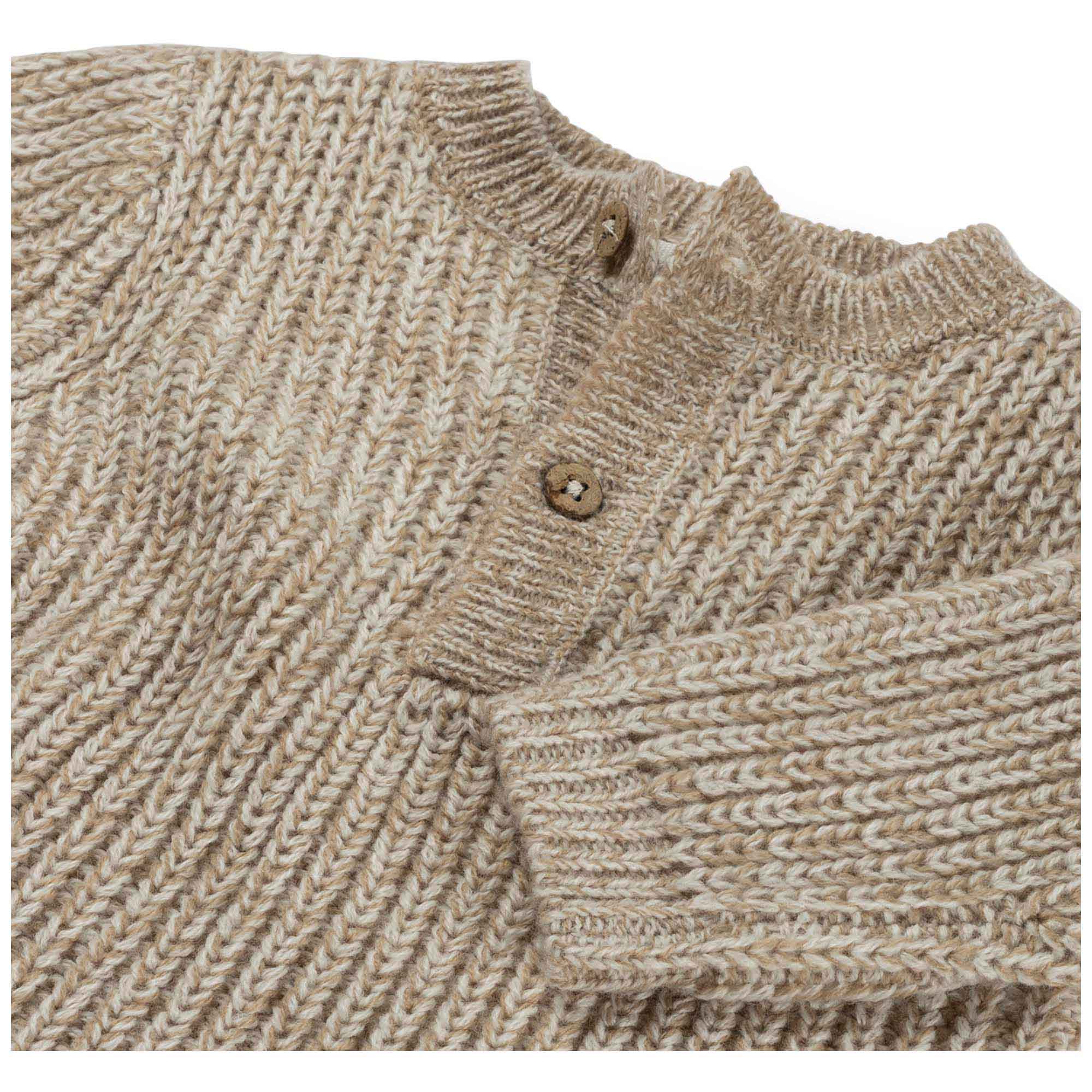 Prénatal baby trui lange mouwen effen beige