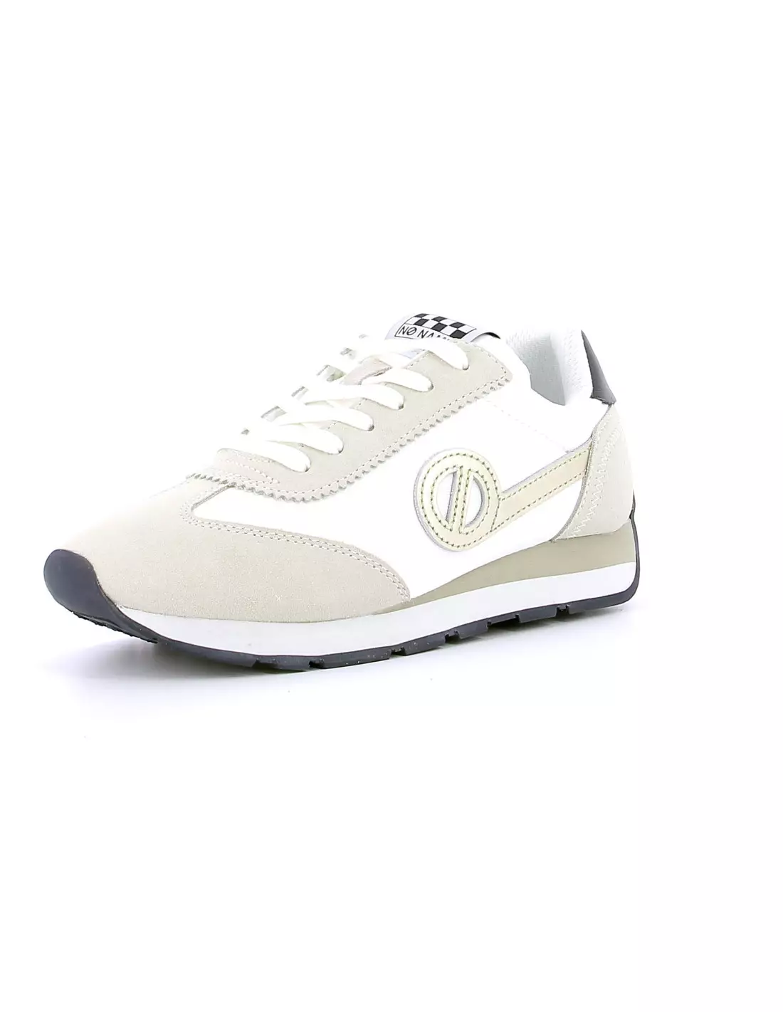NO NAME CITY RUN JOGGER - Baskets WHITE/GOLD