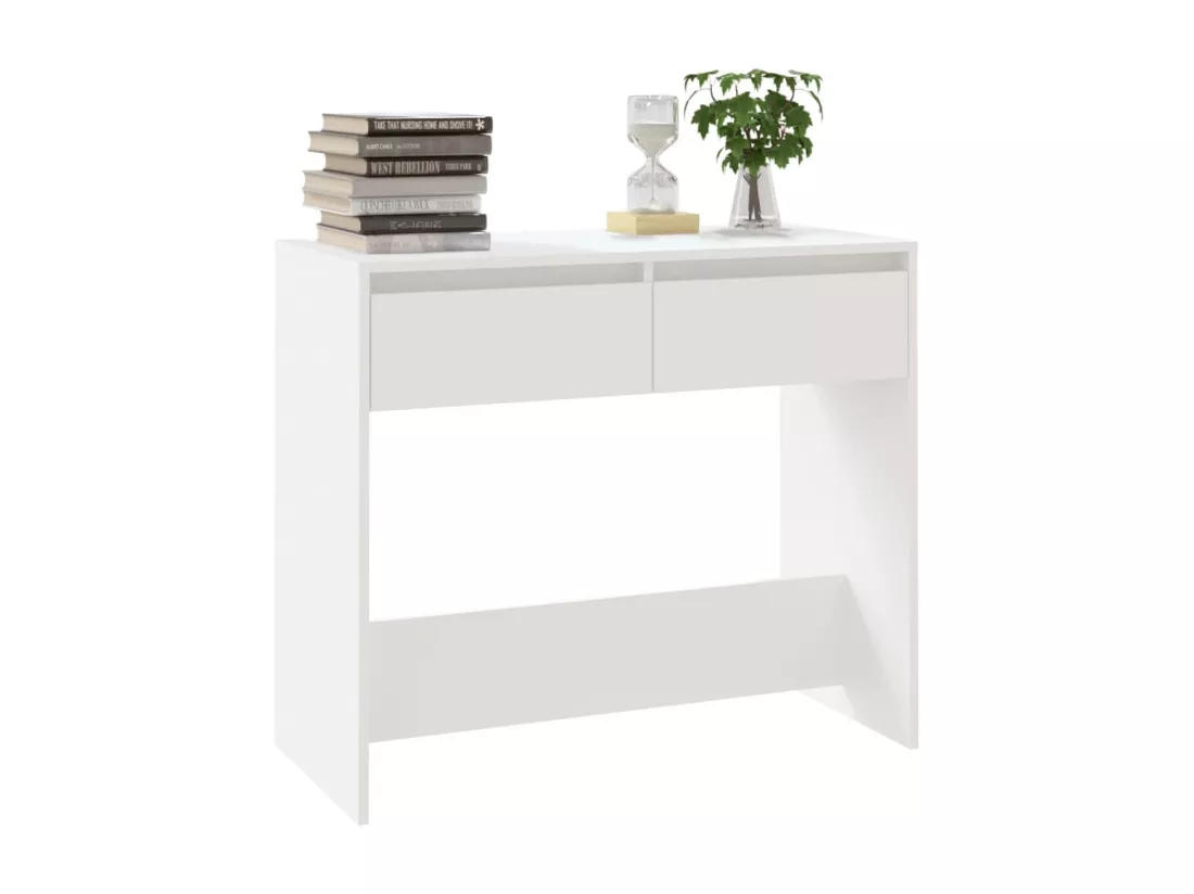 Table console Blanc 89x41x76,5 cm Acier
