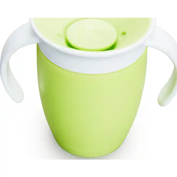 360° Trinklernbecher mit Griffen, grün 207 ml
