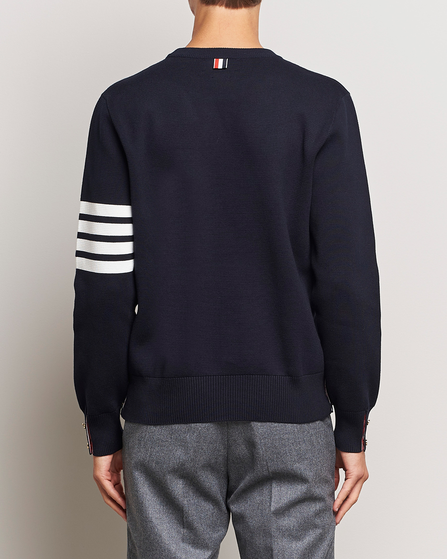 Thom Browne Milano Stitch Crew Neck  Navy