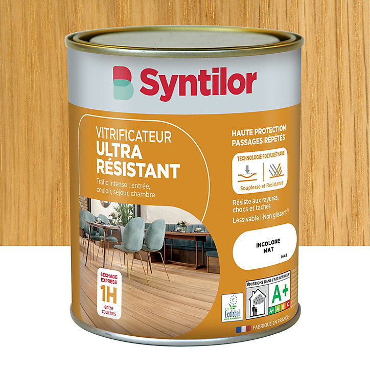 Vitrificateur ultra résistant Syntilor incolore mat 0,75L