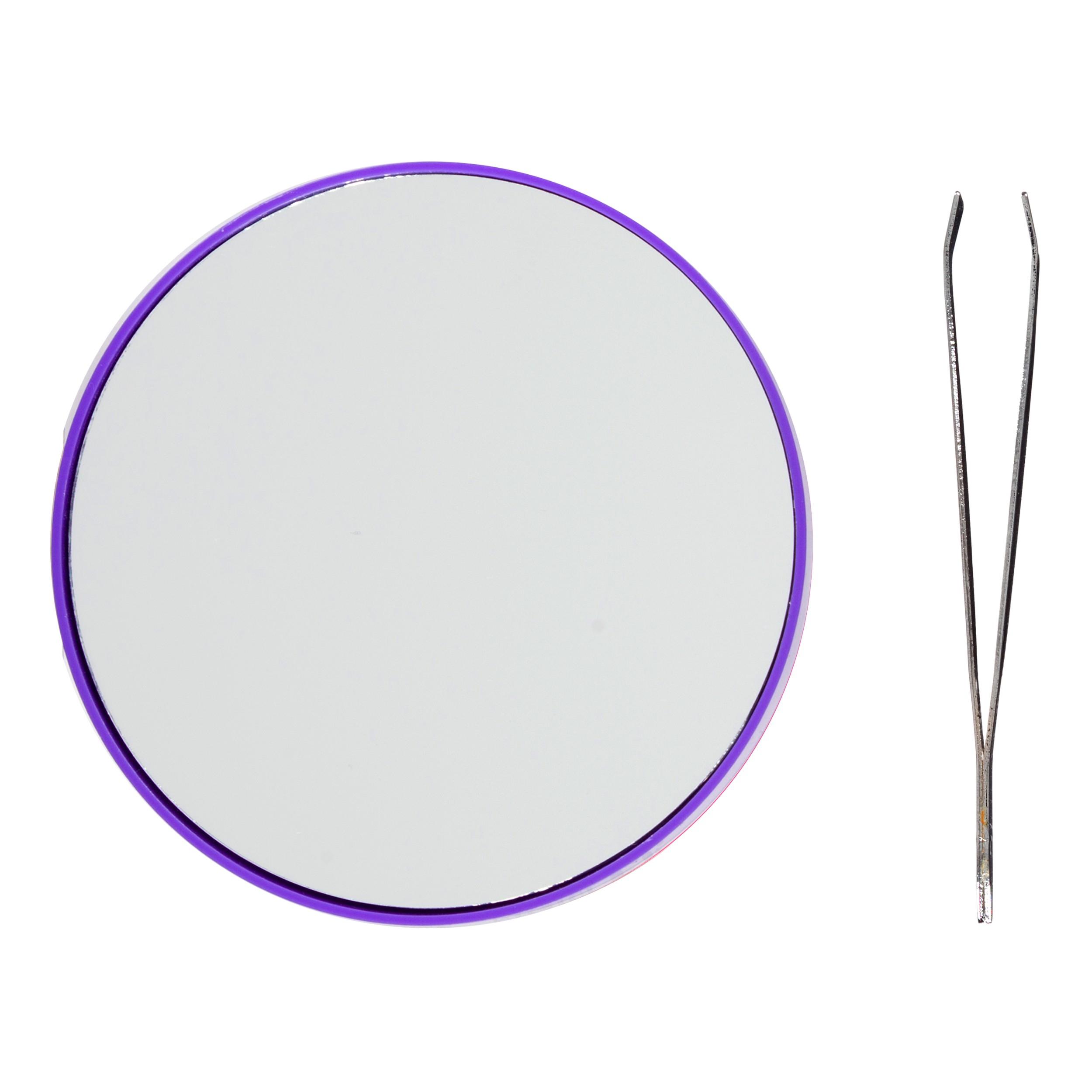 MIROIR GROSSISSANT X15 AVEC PINCE A EPILER