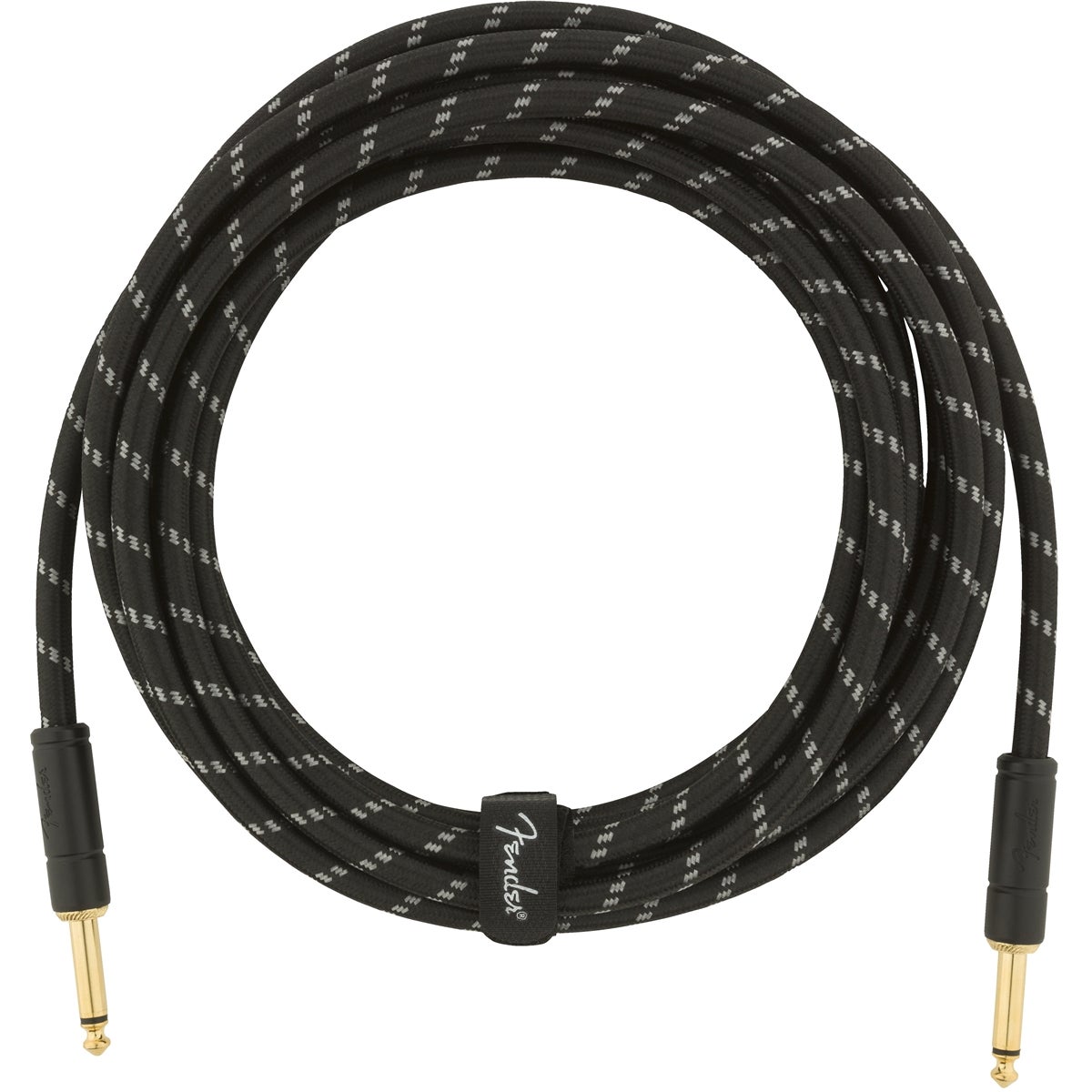 Fender Deluxe Cables instrumentkabel 4.5m zwart tweed recht