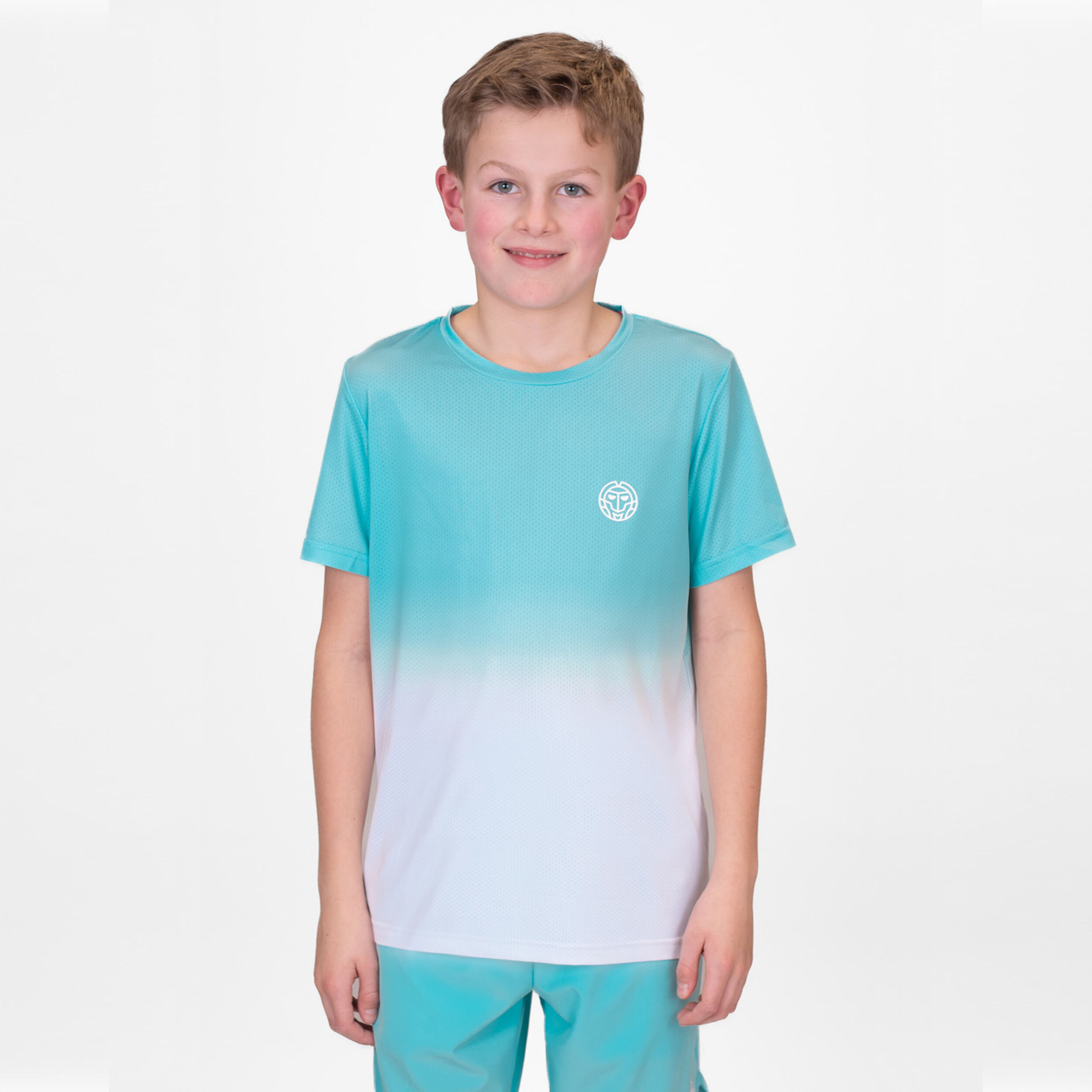BIDI BADU Crew Gradiant T-shirt Garçons - Turquoise , Blanc