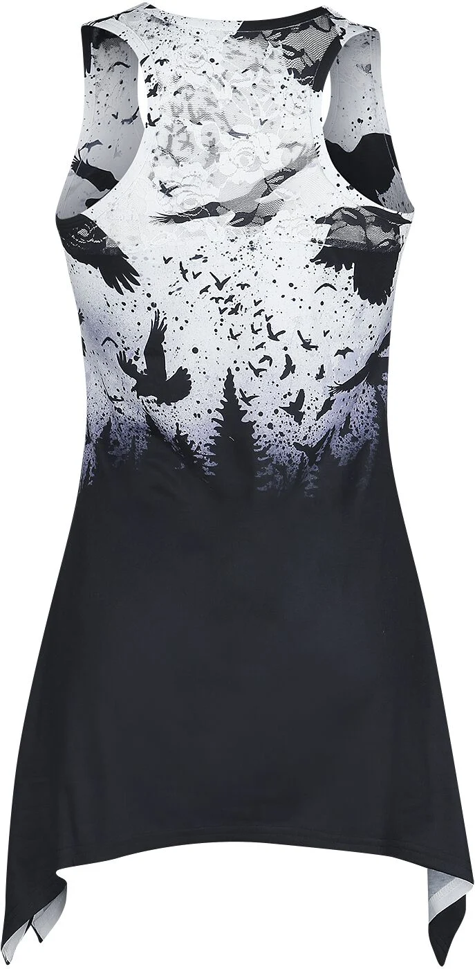 Débardeur Dentelle Crow Night | Vixxsin Top