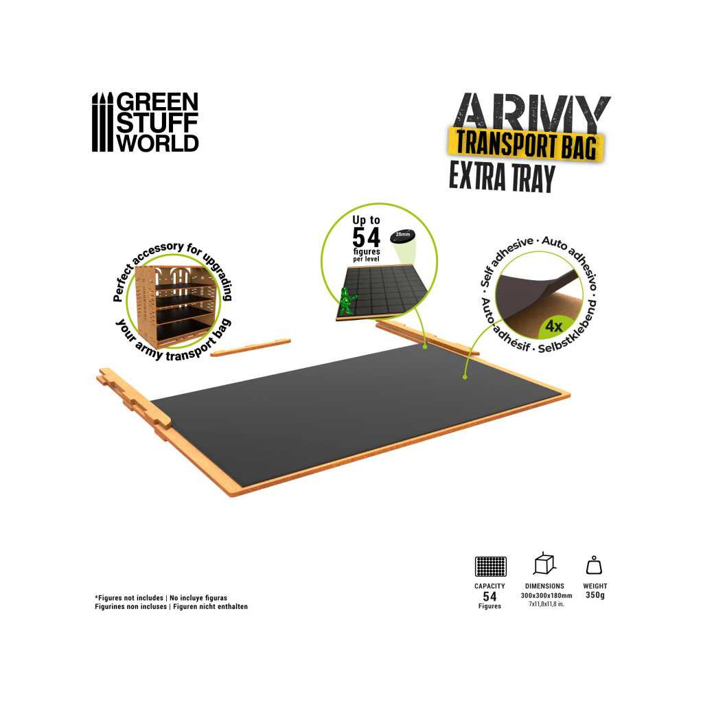 Plateau Supplémentaire pour Mallette de Transport pour Figurines