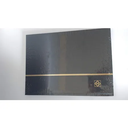 Leuchtturm Briefmarken Einsteckbuch schwarz