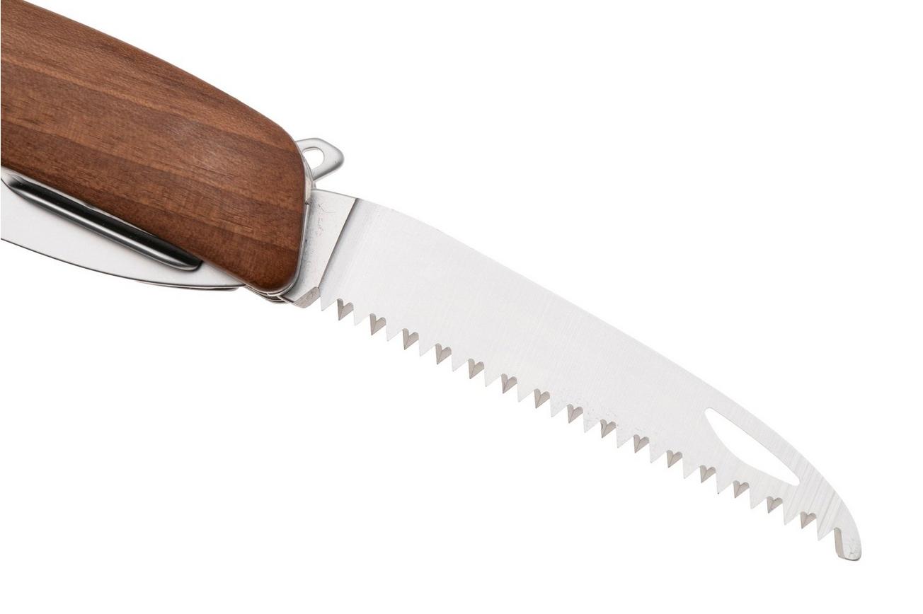 Swiza SH09 TR AM, KST.0136.6300, Walnut, Zwitsers zakmes, partly serrated, 9 tools